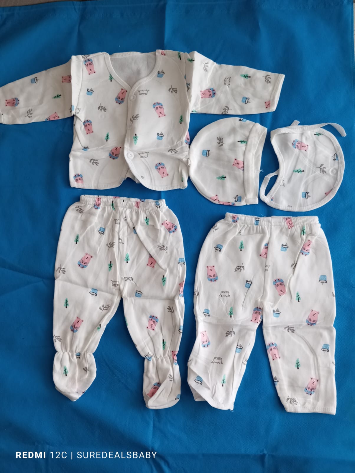 5pcs receiving set cloths (polyester) at Sure Deals Baby World Kenya
